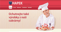 Desktop Screenshot of hapek.cz