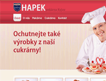 Tablet Screenshot of hapek.cz